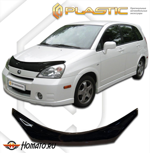 Дефлектор капота Suzuki Aerio 2001-2007 (rb-21s) | черный