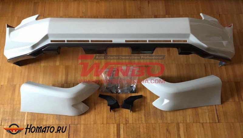 Накладки обвесы переднего и заднего бампера на Toyota Land Cruiser ...