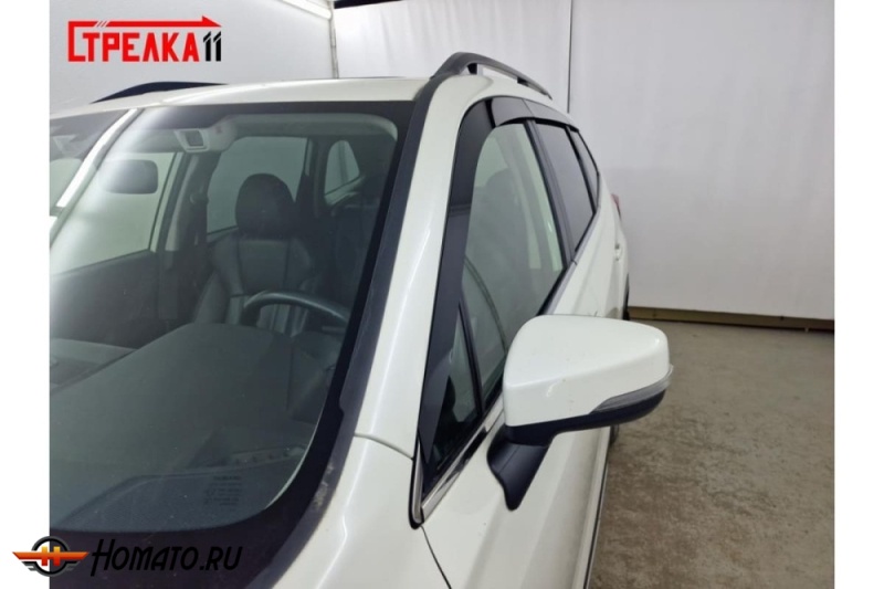 Дефлекторы Subaru Forester S5 2019-2025 | премиум, плоские, 2D