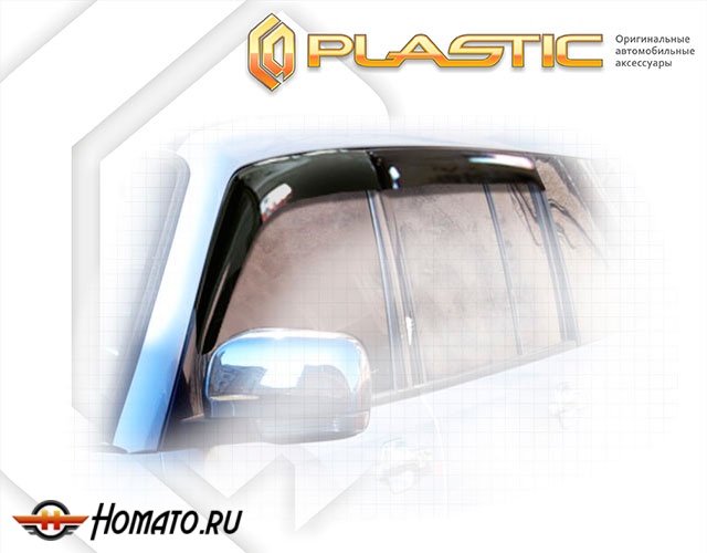 Дефлекторы ветровики Mitsubishi Pajero 4 (5D) 2007-2020 (V90)