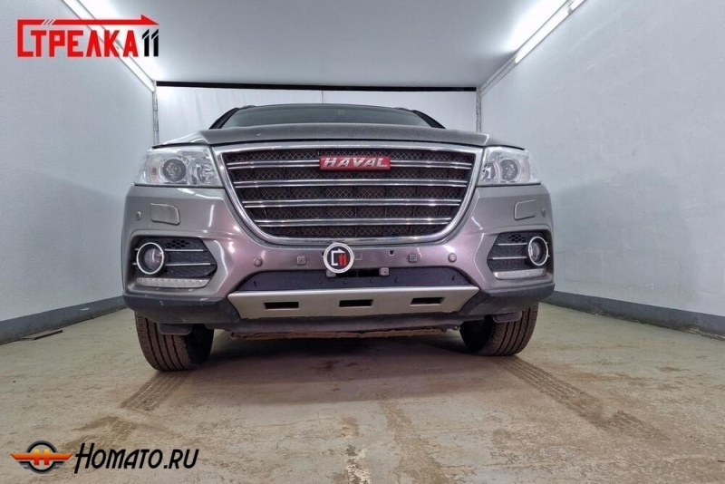 Зимняя защита радиатора Haval H6 2013-2020 | на стяжках