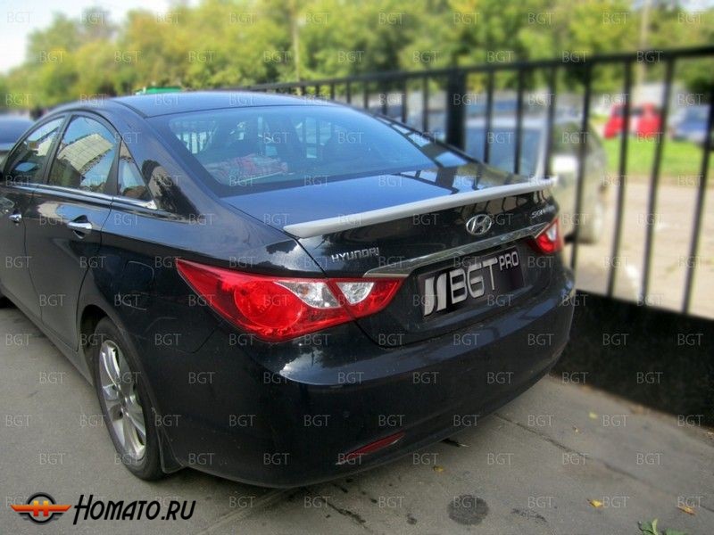 Спойлер на крышку багажника для Hyundai Sonata Sedan 2010+ | Некрашеный
