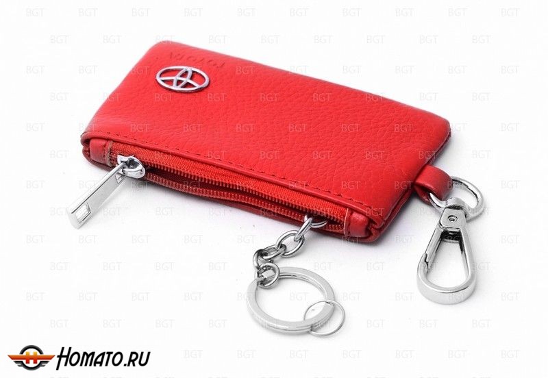 Брелок «кожаный чехол» для ключей с логотипом Toyota «вар.2»