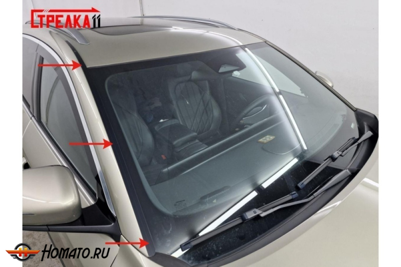 Премиум водостоки дефлекторы лобового стекла Changan CS75 Plus 4 2025+
