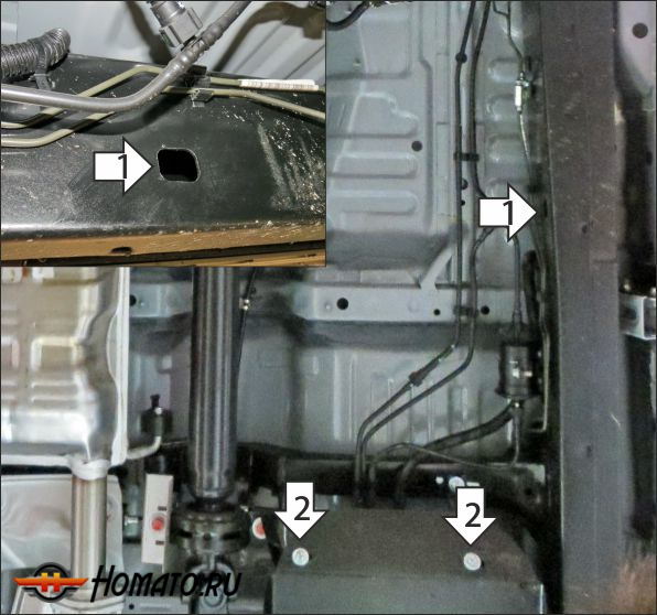 Защита картера Jac T8 2019- | топливный фильтр, 2 мм, сталь | MOTODOR | 78305