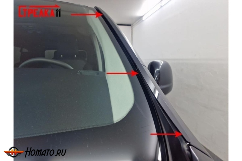 Премиум водостоки дефлекторы лобового стекла Ситроен CпейсТурер 2017+