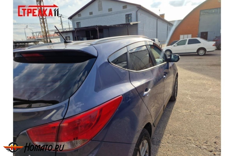 Дефлекторы Hyundai ix35 | из 6 частей, премиум, плоские, 2D