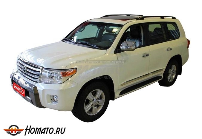 Накладка-обвес переднего бампера на Toyota Land Cruiser 200 (2012-2015)