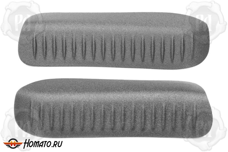Накладки на пороги задних арок Skoda Fabia 2 2007-2015 | шагрень