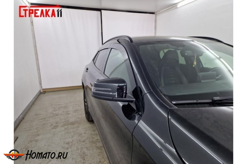 Дефлекторы Mercedes GLA (X156) 2014-2020 | из 4 частей, премиум, плоские, 2D