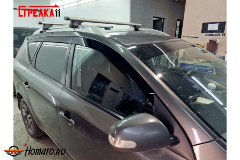 Дефлекторы Kia Ceed 1 (ED) универсал 2007-2012 | из 6 частей, премиум, плоские, 2D