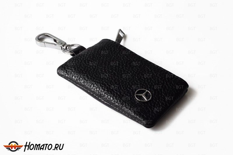 Брелок «кожаный чехол» для ключей Mercedes, универсальный «вар.3»