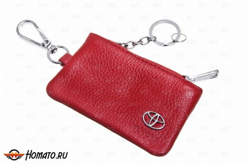 Брелок «кожаный чехол» для ключей с логотипом Toyota «вар.2»