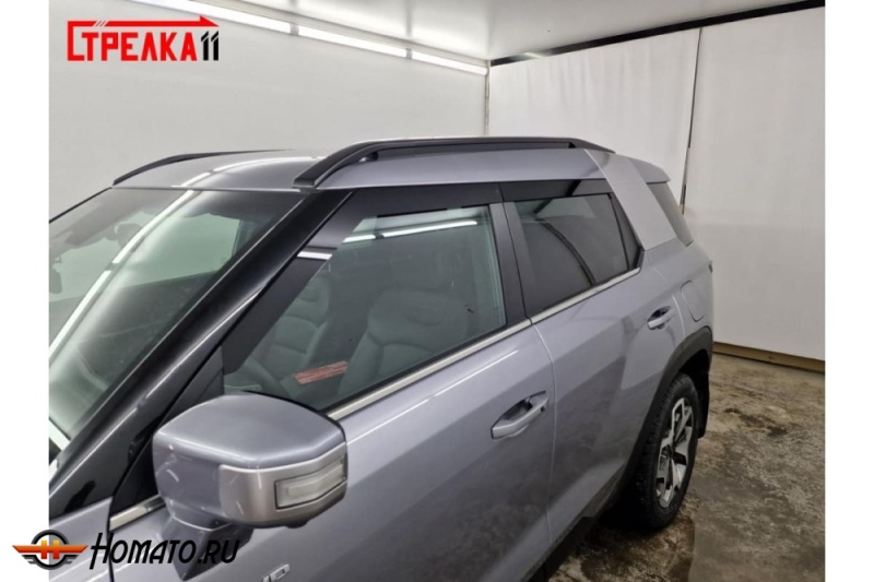 Дефлекторы KGM Torres | из 4 частей, премиум, плоские, 2D