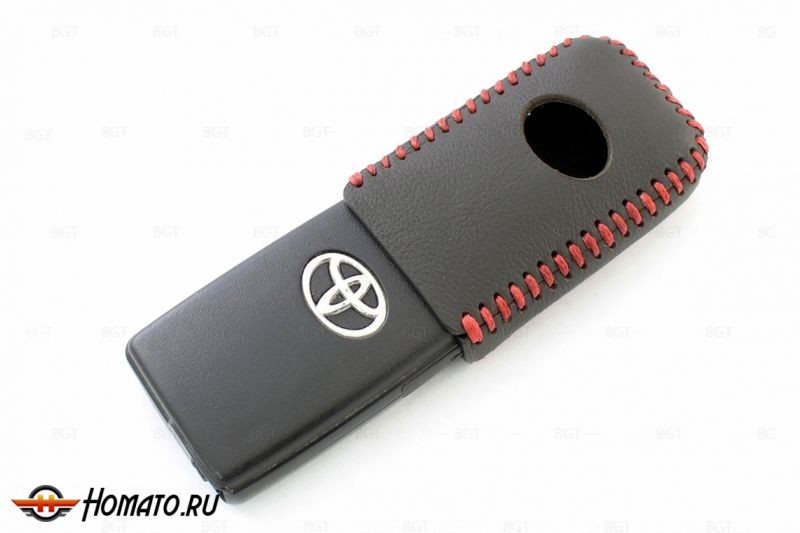 Чехол для ключа Toyota «Брелок» "String", Цвет кожи: Черный