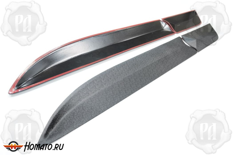 Молдинги на двери для Хендай Солярис 1 2010-2017 | шагрень