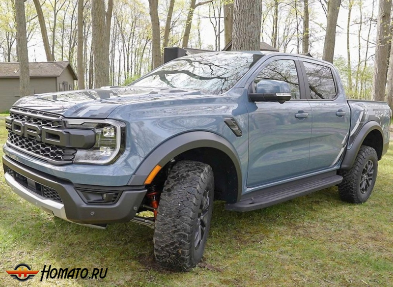 Пороги OEM для Форд Рейнджер 4 2023+ | Raptor style