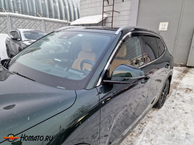 Премиум водостоки дефлекторы лобового стекла Джили ЕХ5 ЕМ АЙ 2026+ гибрид