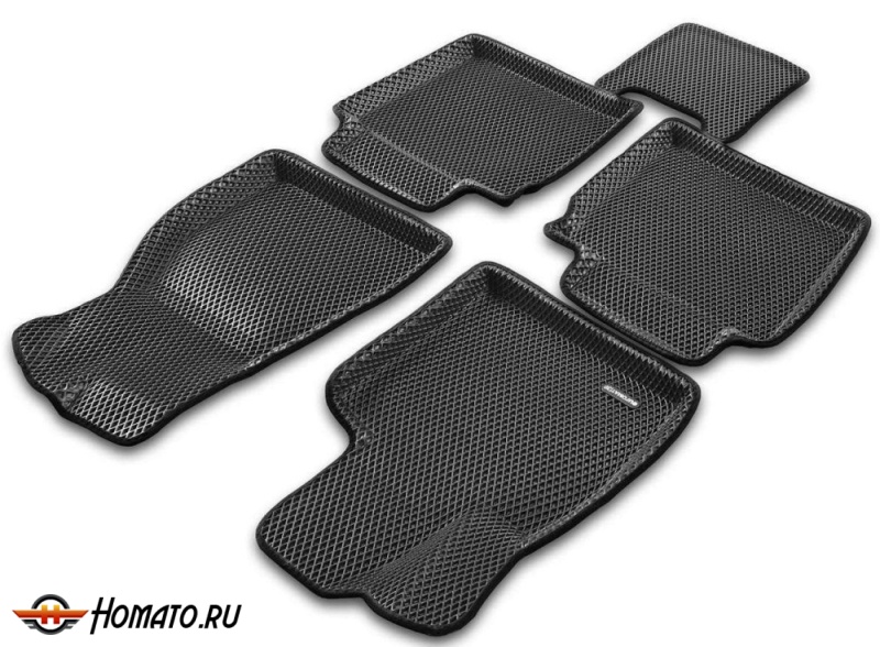 3D EVA коврики Hongqi HS5 | с бортами, Euromat 3D