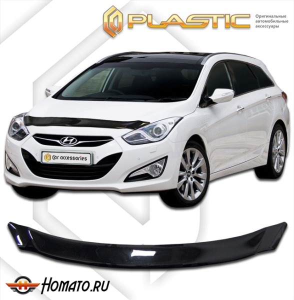 Дефлектор капота Hyundai i30 универсал 2012- | черный