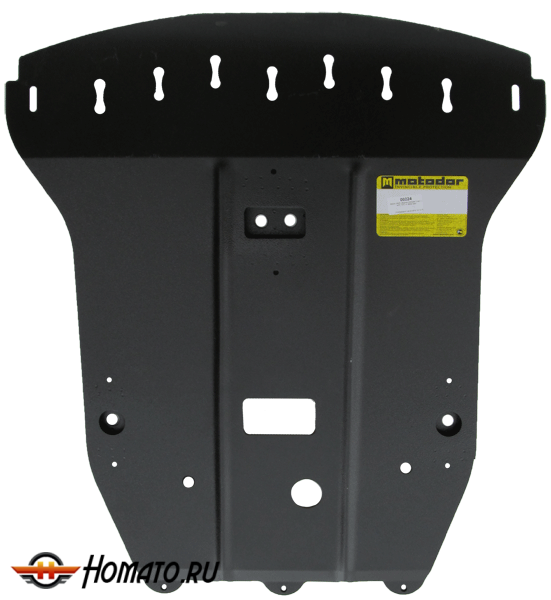 Защита картера BMW 3 (e90) 2008-2011 | двигатель + КПП + пневмогидроусилитель + рулевые тяги, 2 мм, сталь | MOTODOR | 00224