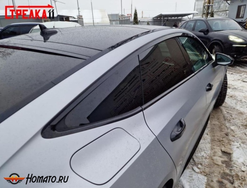 Дефлекторы Audi A7 / S7 (C8/4K) 2018+ | из 4 частей, премиум, плоские, 2D