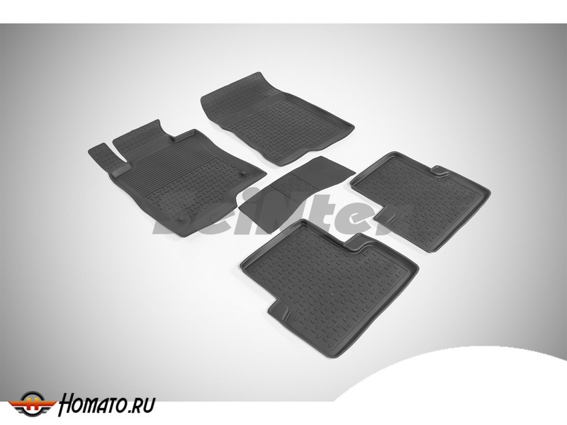 Резиновые коврики Honda Accord VIII 2008-2012 | с высокими бортами | Seintex