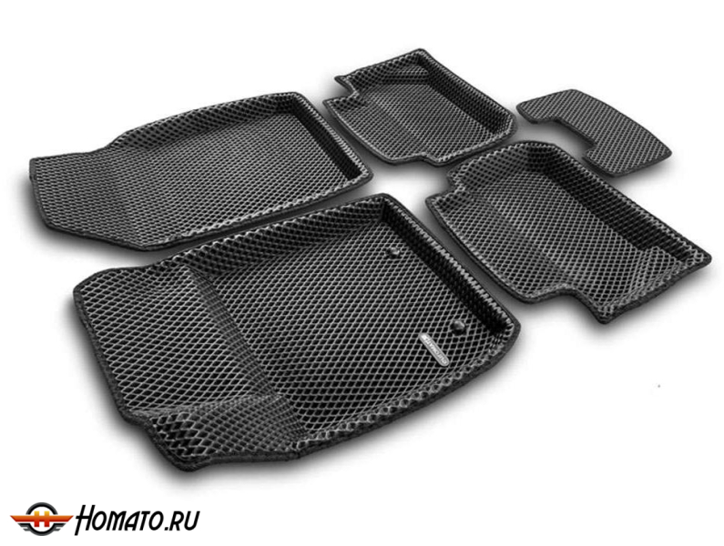 3D EVA коврики Ford Fiesta MK7 2009-2019 | с бортами