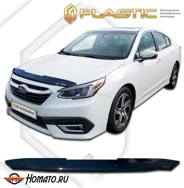 Дефлектор капота Subaru Legacy 7 седан 2019-2022 (BW) | черный