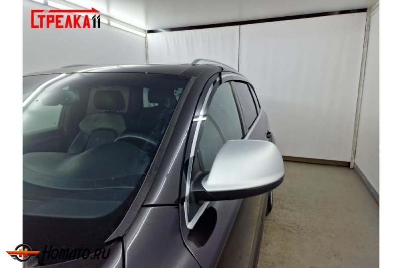 Дефлекторы Audi Q7 (4L) 2005-2014 | премиум, плоские, 2D