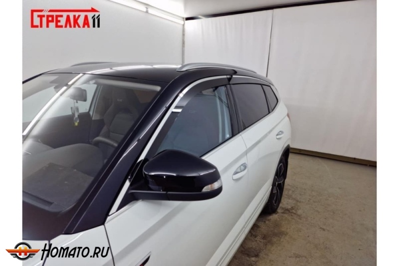 Дефлекторы Skoda Kamiq | премиум, плоские, 2D