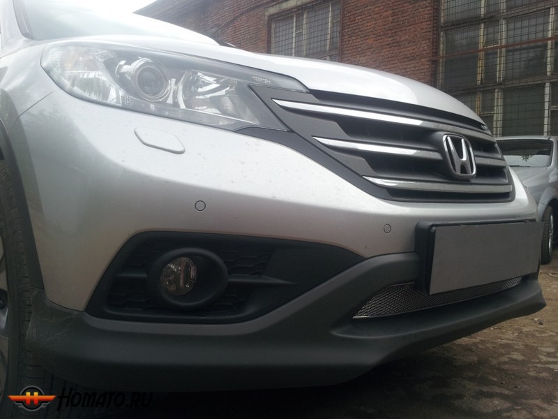 Защита радиатора для Honda CR-V 4 (2.0) 2012-2015 дорестайл | Премиум