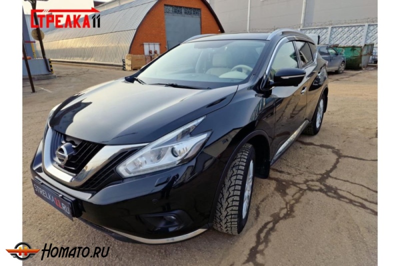 Дефлекторы Ниссан Мурано Z52 2016-2024 | премиум, плоские, 2D