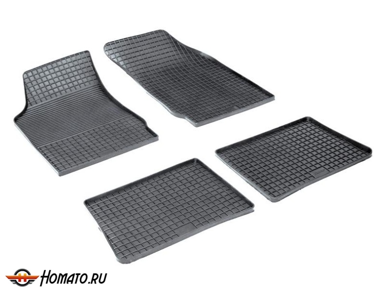 Коврики для Renault Symbol 2002-2008 | СЕТКА, резиновые, с бортами, Seintex