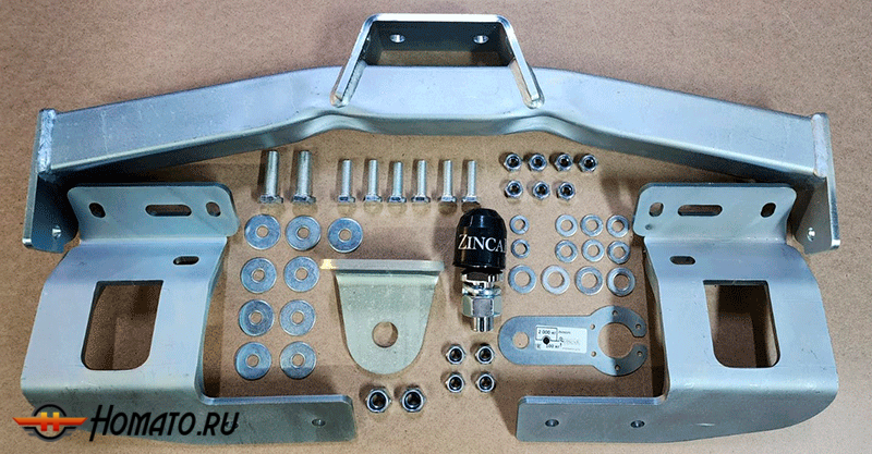 Фаркоп Mitsubishi Pajero Sport III 2021- | шар FE - оцинкованный, нагрузка 100/2000 | ZincaR | ZM302FE