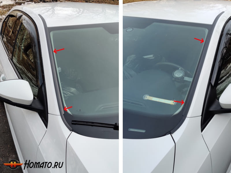 Водосток дефлектор лобового стекла для Nissan Serena 5 2016-2022