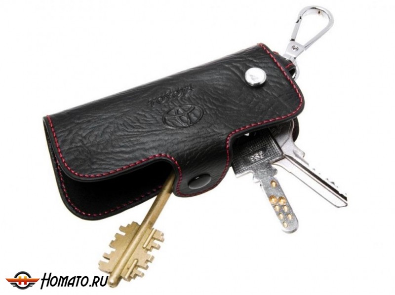Брелок «кожаный чехол» для ключей с логотипом Toyota «вар.1»
