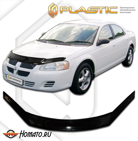 Дефлектор капота Dodge Stratus 2004-2006 | черный