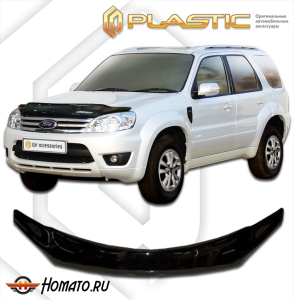 Дефлектор капота Ford Escape 2008-2012 (Европейская версия) | черный