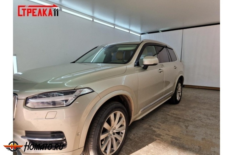 Дефлекторы Volvo XC90 2015+/2025+ | из 6 частей, премиум, плоские, 2D
