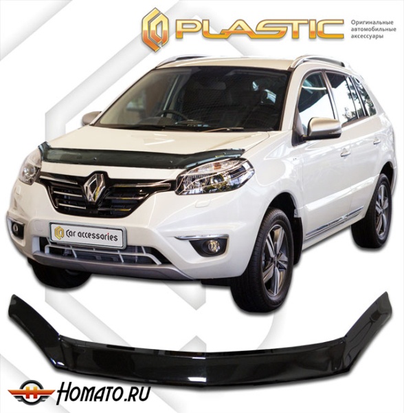 Дефлектор капота Renault Koleos 1 2013-2016 | черный