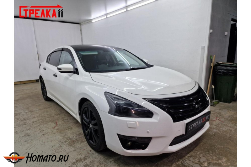 Дефлекторы Nissan Teana 3 (L33) 2013+ | из 6 частей, премиум, плоские, 2D