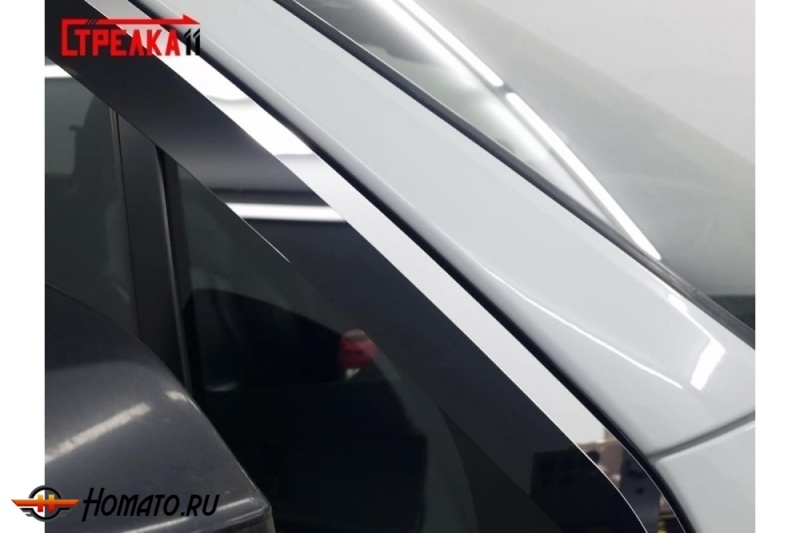 Дефлекторы Audi Q7 (4M) 2015+/2024+ | премиум, плоские, 2D