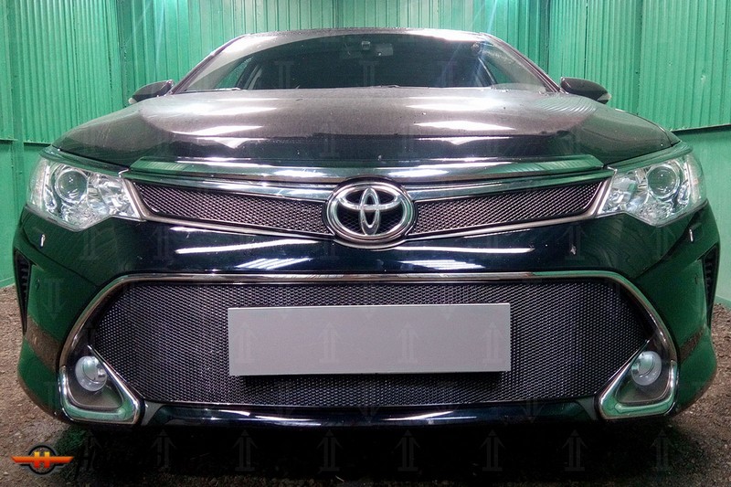 Защита радиатора для Toyota Camry 50 (2014-2018) рестайл | Премиум