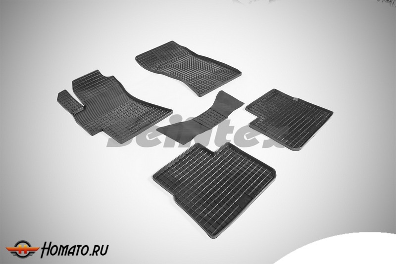 Коврики для Subaru Impreza 2008-2012 | СЕТКА, резиновые, с бортами, Seintex