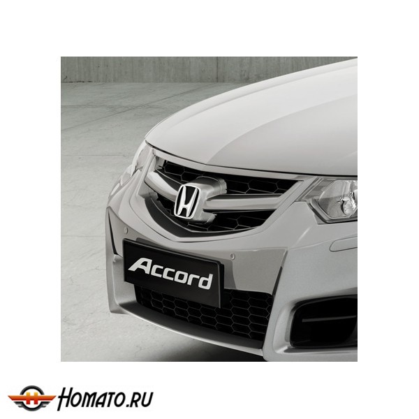 Решетка радиатора для Honda Accord 8 (2008-2010) дорестайл | c планкой под логотип Honda
