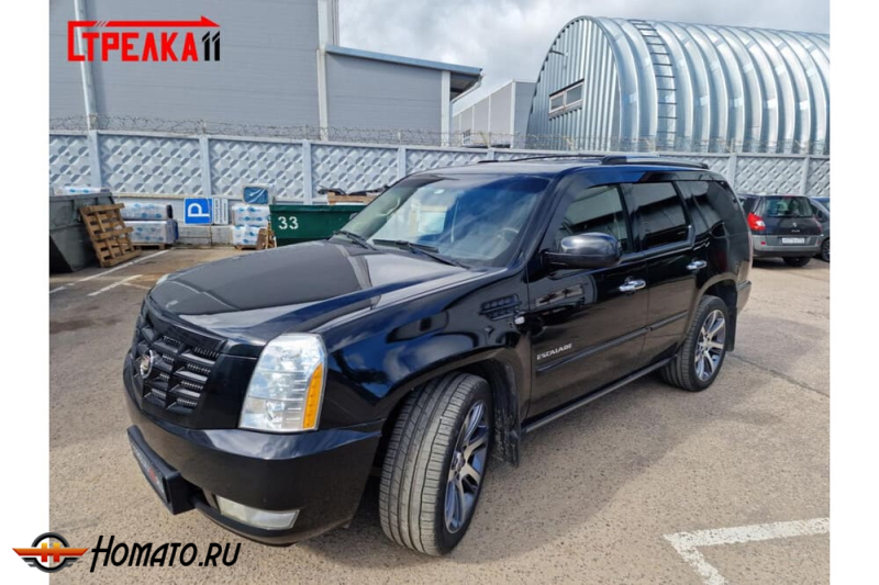 Дефлекторы Кадиллак Эскалейд 3 2007-2014 | из 6 частей, премиум, плоские, 2D