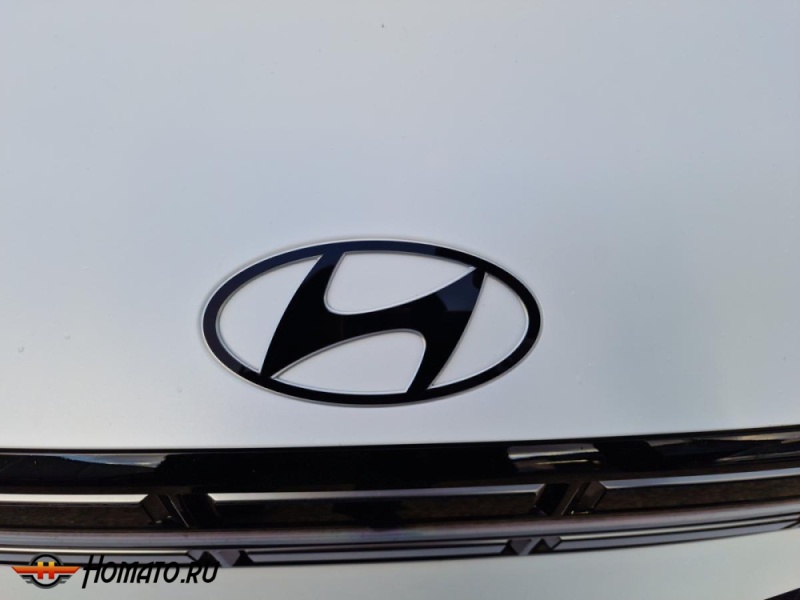 Накладки на логотип для Hyundai Santa Fe 5 (MX5) 2024+ | 2 штуки, декор