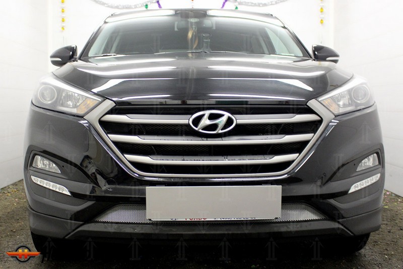 Защита радиатора для Hyundai Tucson (2016-2018) дорестайл | Стандарт
