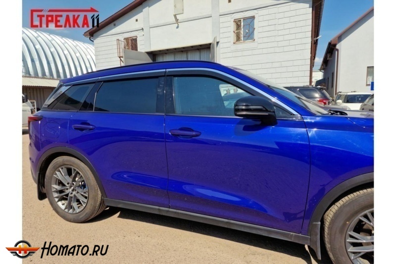 Дефлекторы FAW Bestune T55 2023+ | премиум, плоские, 2D